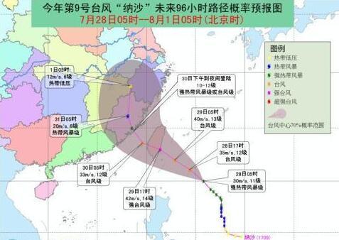 台风纳沙最新路径图，动态监测与应对策略